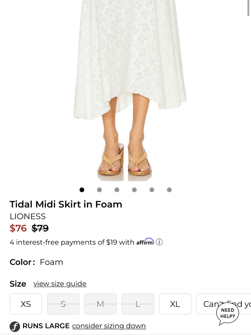 REVOLVE Lioness White Lace Butterfly Skirt Set - Tank Top + Flared Skirt SET - Picture 6 of 16